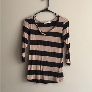 Brown and black striped shirt!